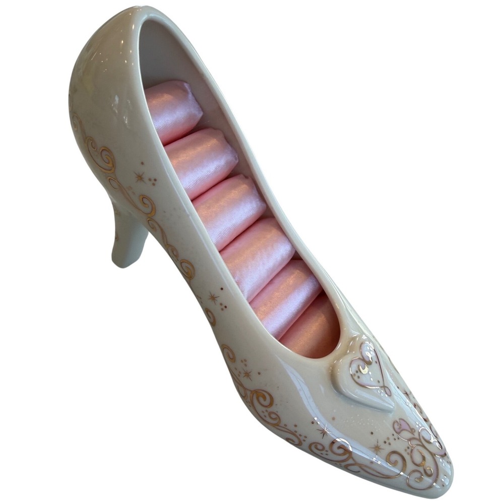 Lenox Disney Cinderella Slipper Ring Holder Porcelain Jewelry Princess 811901